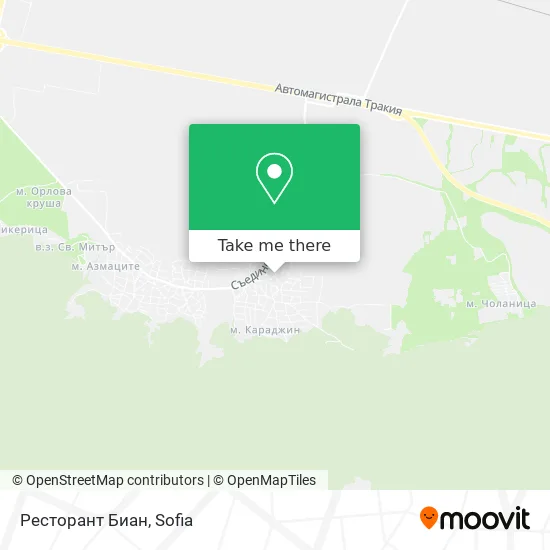Карта Ресторант Биан