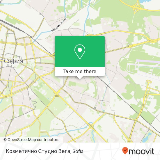 Козметично Студио Вега map