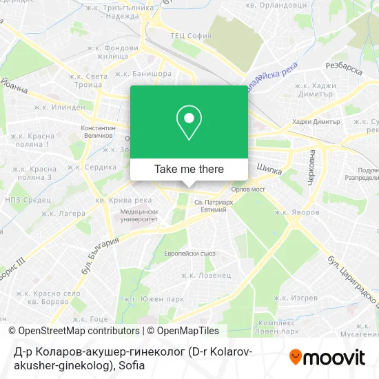 Д-р Коларов-акушер-гинеколог (D-r Kolarov-akusher-ginekolog) map