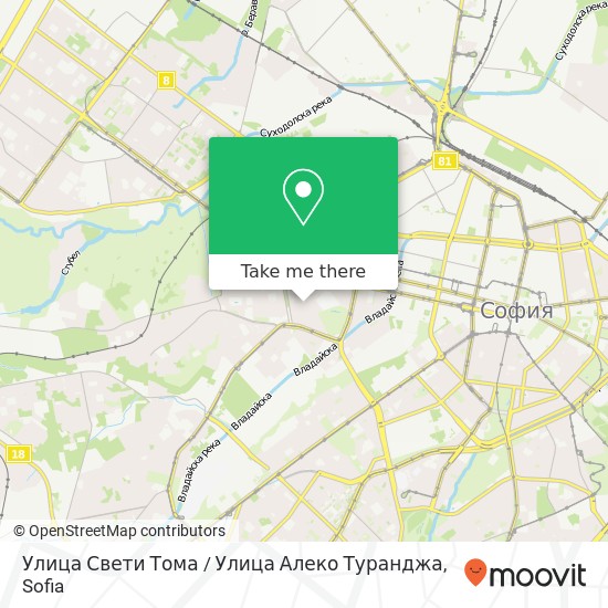 Улица Свети Тома / Улица Алеко Туранджа map