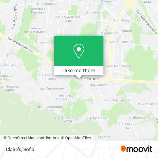 Claire's map