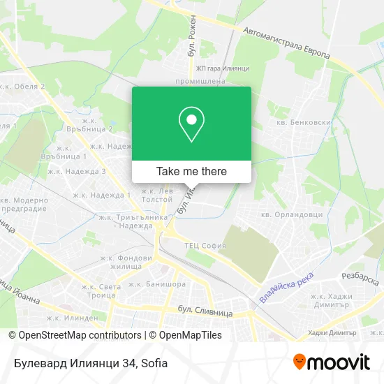 Карта Булевард Илиянци 34