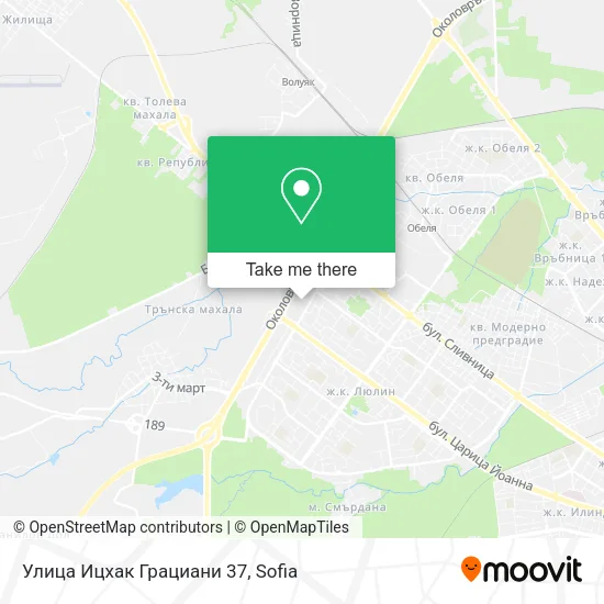 Карта Улица Ицхак Грациани 37