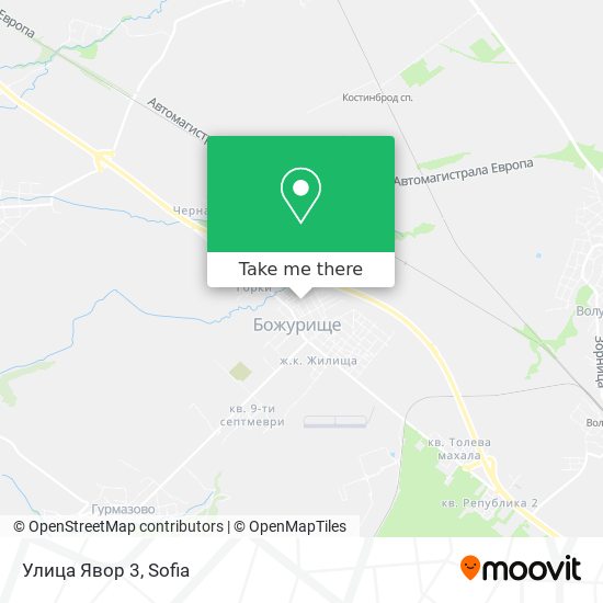 Улица Явор 3 map