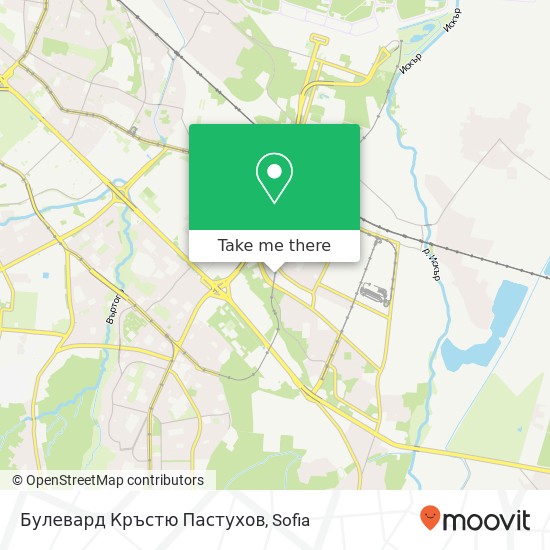 Карта Булевард Кръстю Пастухов
