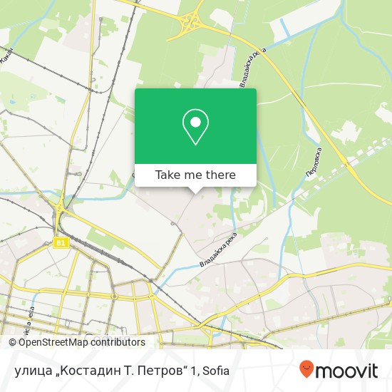 улица „Костадин Т. Петров“ 1 map