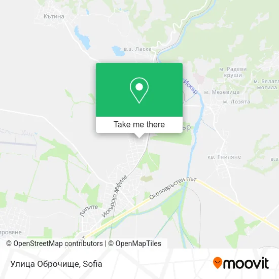 Карта Улица Оброчище