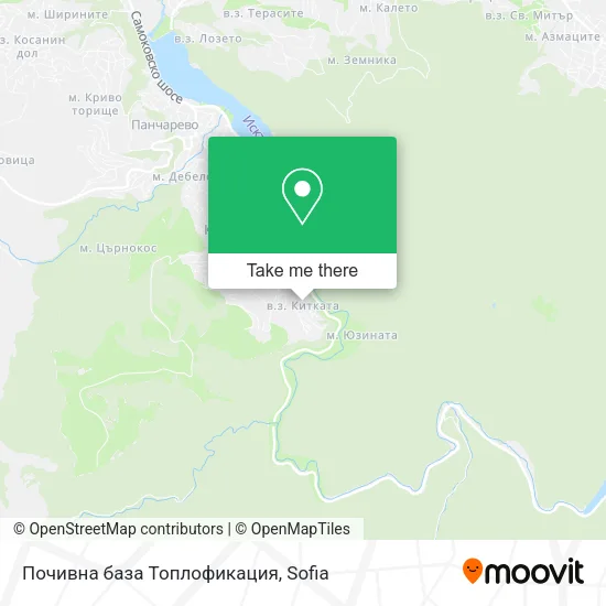 Карта Почивна база Топлофикация