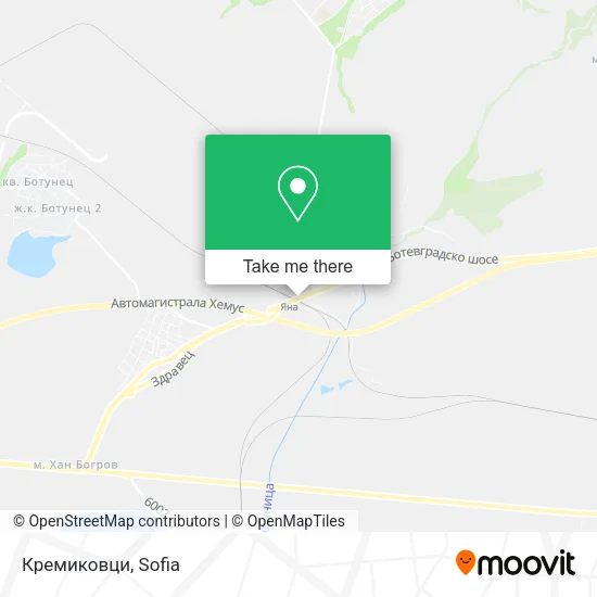 Карта Кремиковци