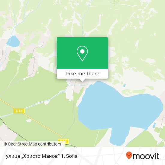 Карта улица „Христо Манов“ 1