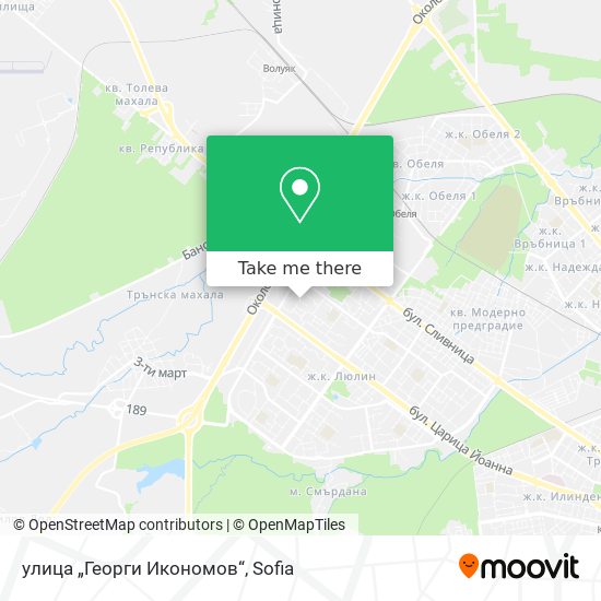 Карта улица „Георги Икономов“