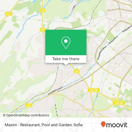 Maxim - Restaurant, Pool and Garden map
