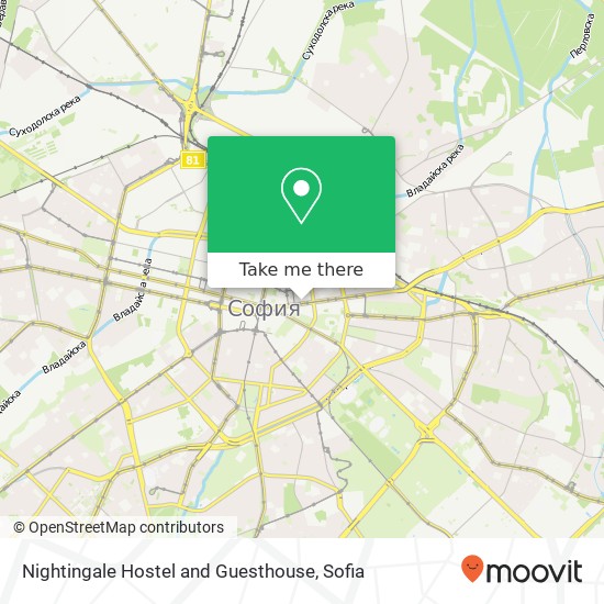 Nightingale Hostel and Guesthouse map