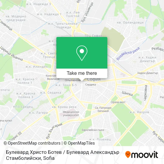 Карта Булевард Христо Ботев / Булевард Александър Стамболийски