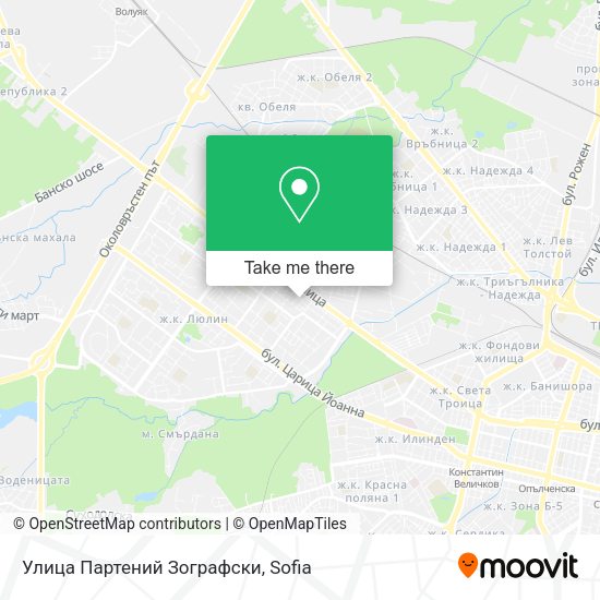 Карта Улица Партений Зографски