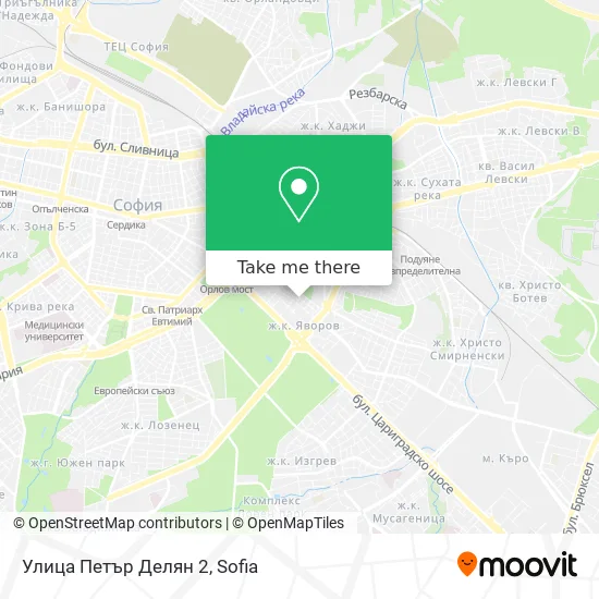 Улица Петър Делян 2 map