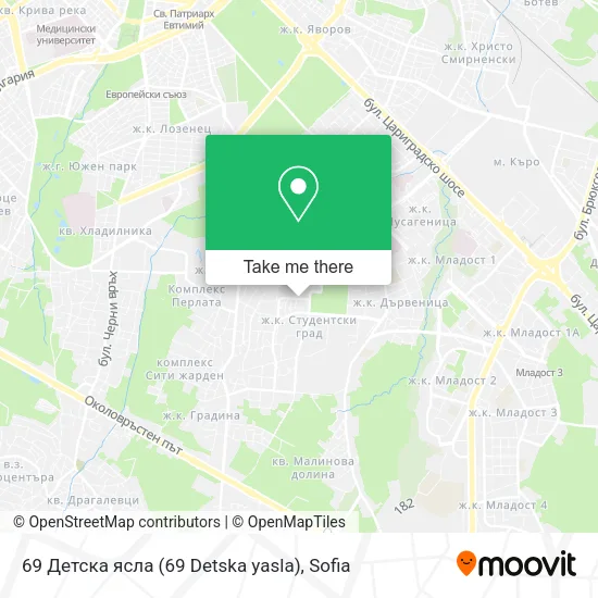 Карта 69 Детска ясла (69 Detska yasla)