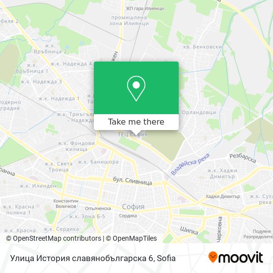 Улица История славянобългарска 6 map