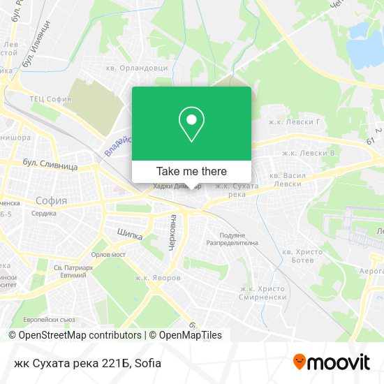 Карта жк Сухата река 221Б