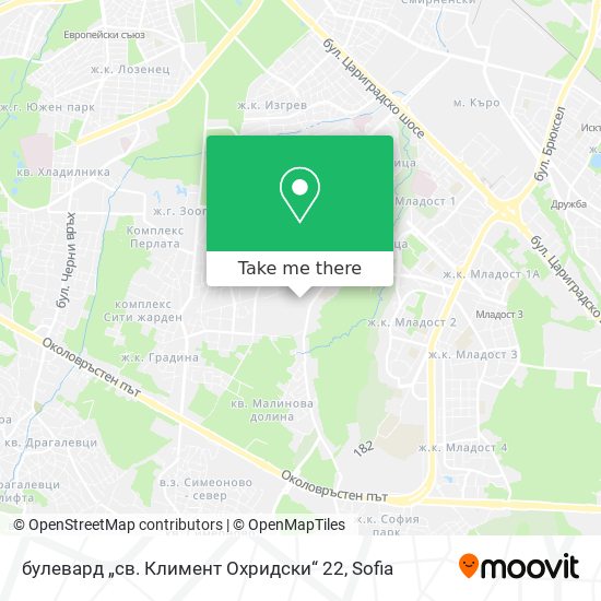 булевард „св. Климент Охридски“ 22 map