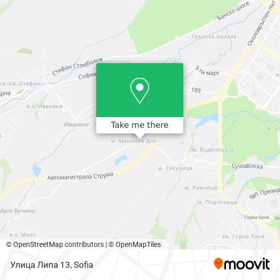 Улица Липа 13 map
