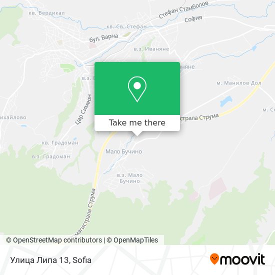Улица Липа 13 map