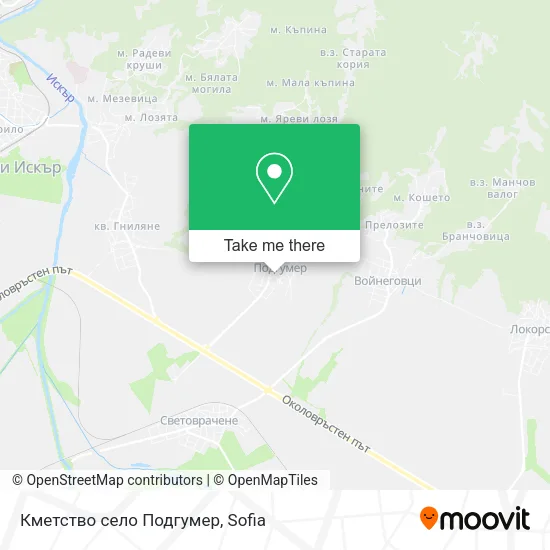 Кметство село Подгумер map