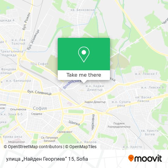 Карта улица „Найден Георгиев“ 15