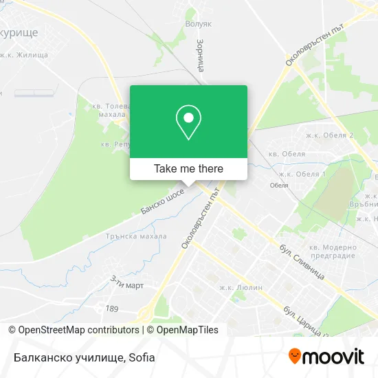 Карта Балканско училище