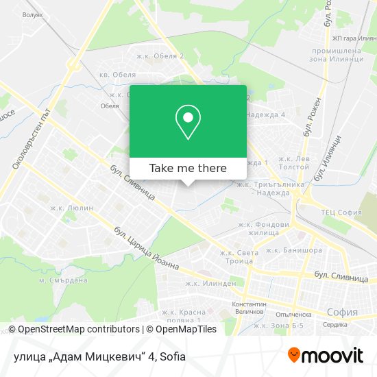Карта улица „Адам Мицкевич“ 4