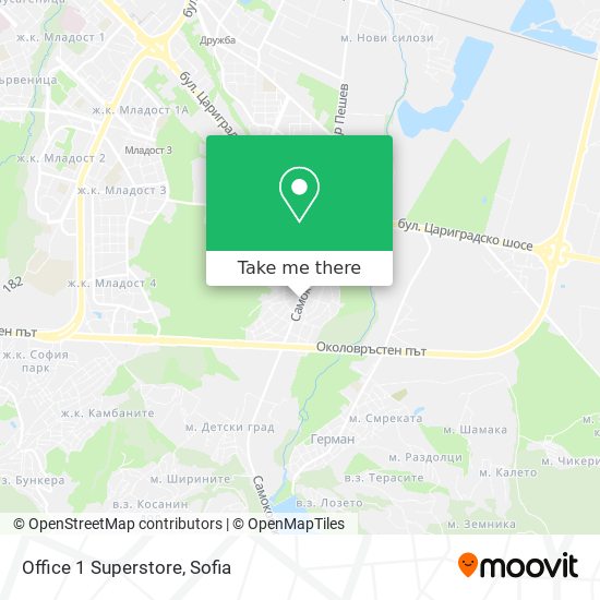 Office 1 Superstore map