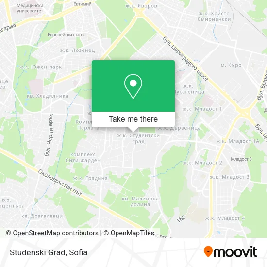 Карта Studenski Grad