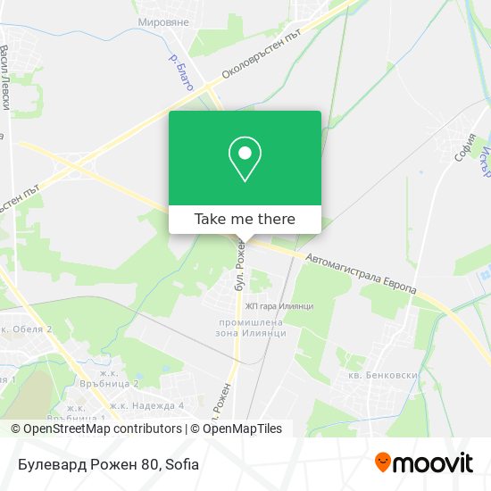 Булевард Рожен 80 map