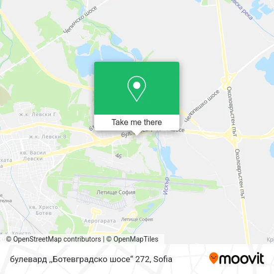 Карта булевард ,,Ботевградско шосе“ 272