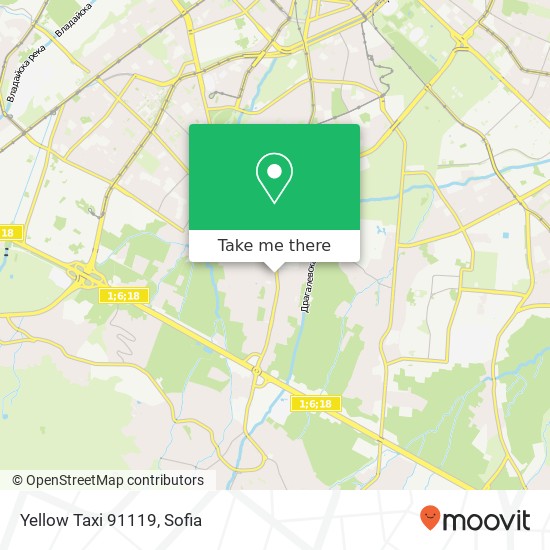 Yellow Taxi 91119 map