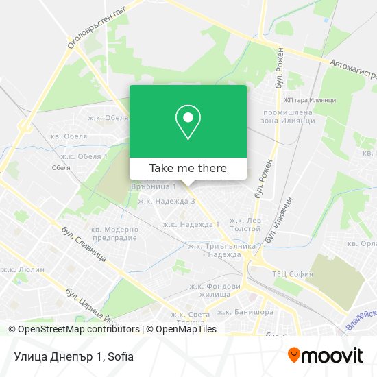 Улица Днепър 1 map