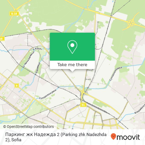 Карта Паркинг жк Надежда 2 (Parking zhk Nadezhda 2)