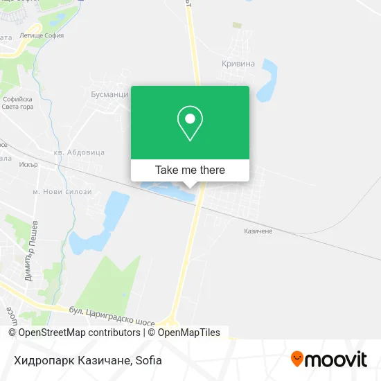 Карта Хидропарк Казичане