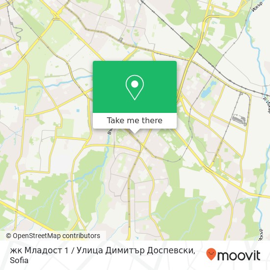 жк Младост 1 / Улица Димитър Доспевски map