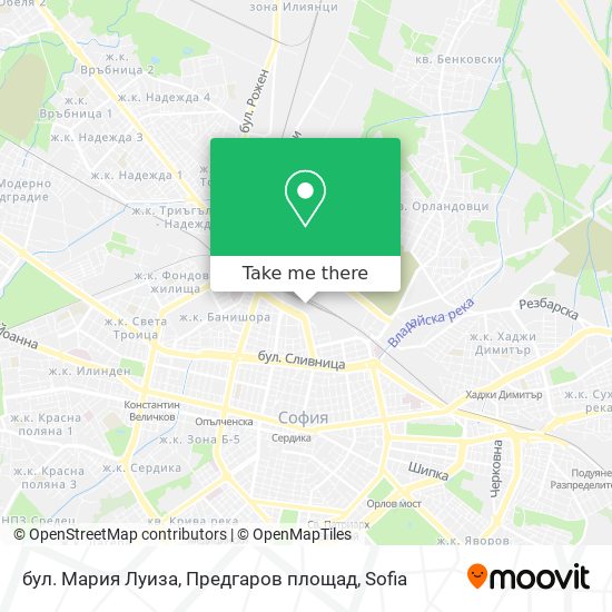 бул. Мария Луиза, Предгаров площад map