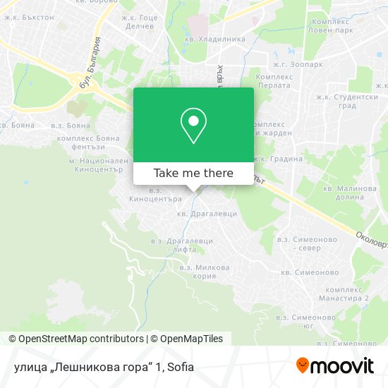 улица „Лешникова гора“ 1 map