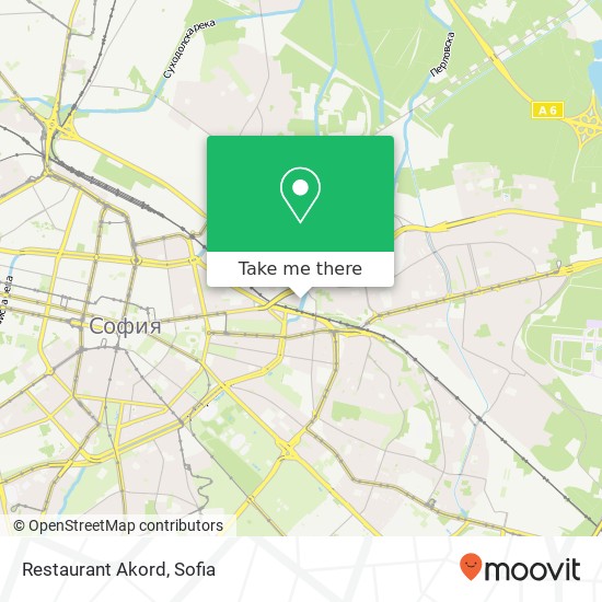 Restaurant Akord map
