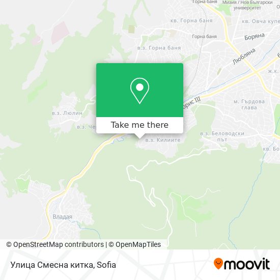 Улица Смесна китка map