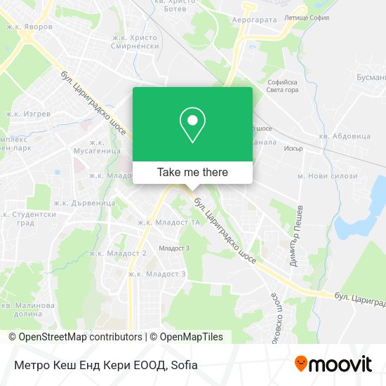 Карта Метро Кеш Енд Кери ЕООД