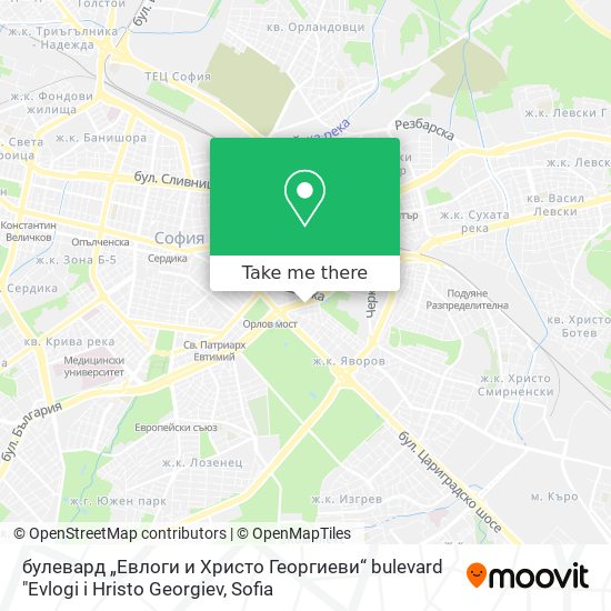 булевард „Евлоги и Христо Георгиеви“ bulevard "Evlogi i Hristo Georgiev map