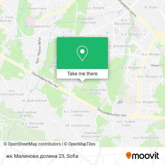 Карта жк Малинова долина 23