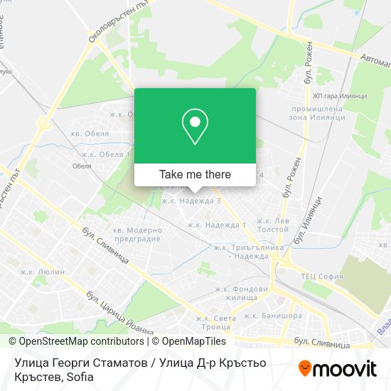 Карта Улица Георги Стаматов / Улица Д-р Кръстьо Кръстев
