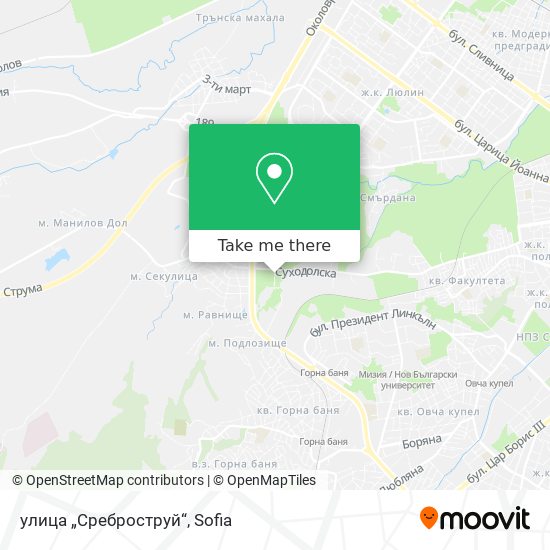 улица „Среброструй“ map