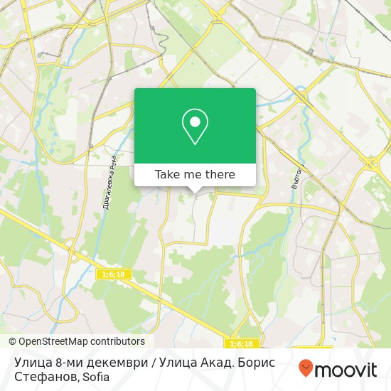 Улица 8-ми декември / Улица Акад. Борис Стефанов map