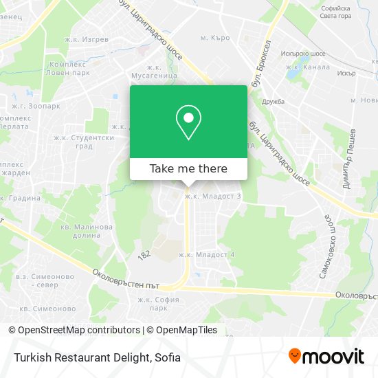 Turkish Restaurant Delight map